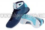 Nike Hyperdunk Basketball Shoes in dark blue/sky blue