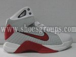 Nike Hyperdunk Basketball Shoes in white/red