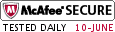 HACKER SAFE certified sites prevent over 99.9% of hacker crime.